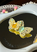 Double Butterfly Hairclip Yellow