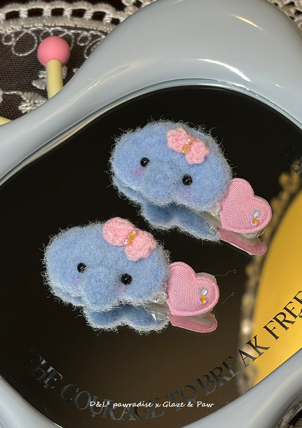 Sweet Elephant Hairclip (Set of 2)