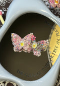 Double Butterfly Hairclip Pink