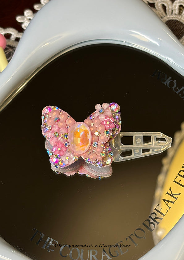 Butterfly Hairclip Pink